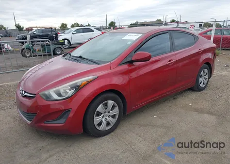 2016 Hyundai Elantra Se from USA, damaged, VIN 5NPDH4AE3GH714519